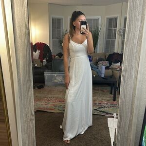 White Maxi Dress Size 4 Wedding Bride To Be Date Night Formal